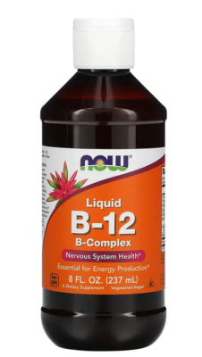 NOW Liquid B-12 B-Complex (жидкий комплекс витамина B) 237 мл