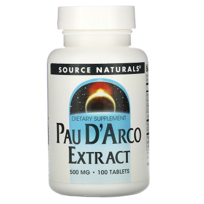Source Naturals Pau D'Arco (Кора муравьиного дерева) 500 мг 100 таблеток