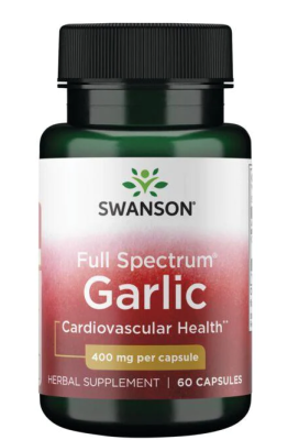 Swanson Full Spectrum Garlic (Чеснок полного спектра) 400 мг 60 капсул