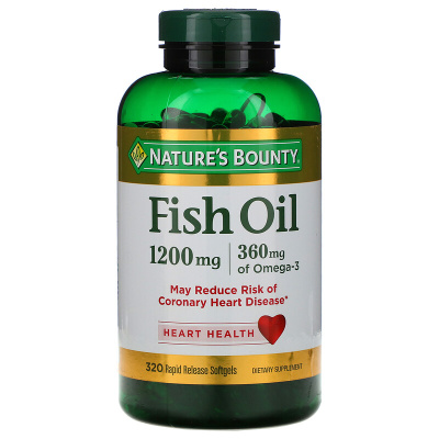 Nature's Bounty Fish Oil (Рыбий жир) 1200 мг 320 капсул