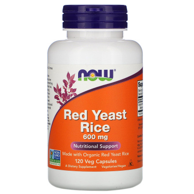 Now Foods Red Yeast Rice 600 мг 120 капсул