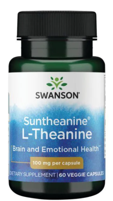 Swanson Suntheanine L-Theanine (L-теанин) 100 мг 60 вег капсул