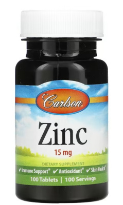 Carlson Zinc (Цинк) 15 мг 100 таблеток