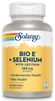 Solaray Bio E with Selenium (Витамин Е с селеном) 268 мг 60 гелевых капсул