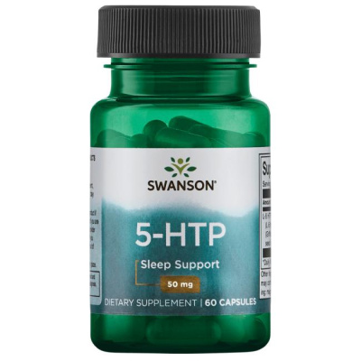 Swanson 5-HTP (5-гидрокситриптофан) 50 мг 60 капсул, 05/24