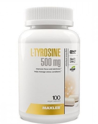 Maxler L-Tyrosine (L-Тирозин) 500 мг 100 капсул