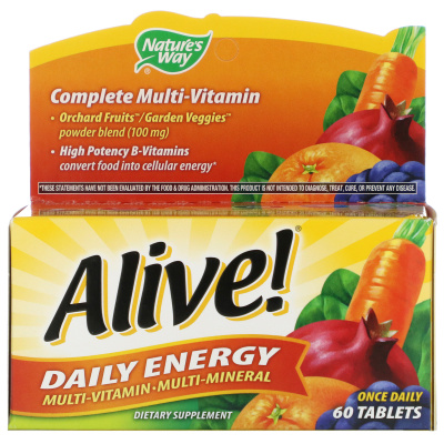 Nature's Way Alive! Daily Energy витаминно-минеральный комплекс 60 таблеток