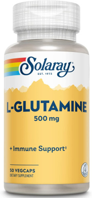 Solaray L-Glutamine Free Form (L-глютамин) 500 мг 100 капсул