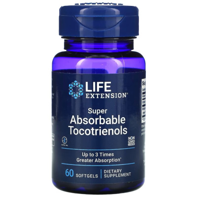 Life Extension Super Absorbable Tocotrienols 60 капсул
