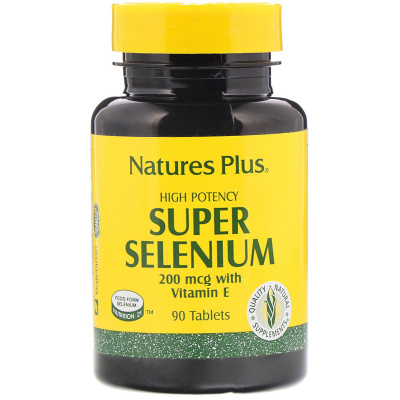 NaturesPlus Super Selenium супер селен 200 мкг 90 таблеток