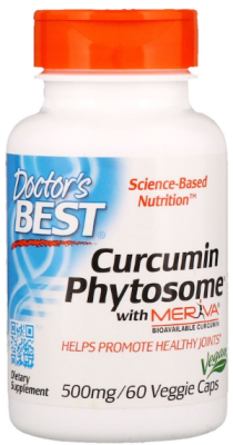 Doctor's Best Curcumin Phytosome (Фитосомный куркумин) with Meriva 500 мг 60 капсул