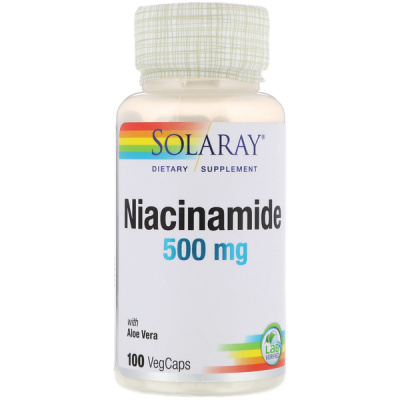Solaray Niacinamide (Никотинамид) 500 мг 100 капсул