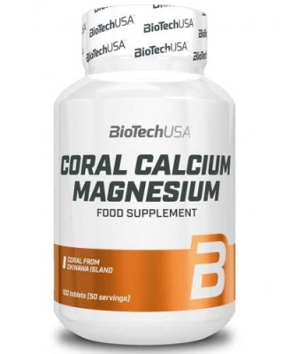 BioTech Coral Calcium + Magnesium (Коралловый кальций + магний) 100 таблеток