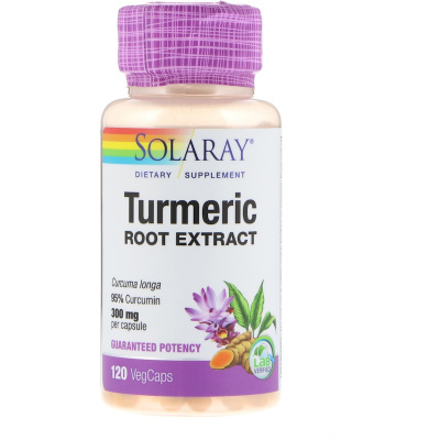 Solaray Turmeric Root Extract (Экстракт из корня куркумы) 300 мг 120 капсул