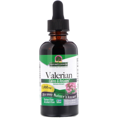 Nature`s Answer Valerian Root Extract (Экстракт Валерианы без спирта 1000 мг) 60 мл
