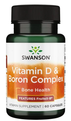 Swanson Vitamin D & Boron Complex (400 МЕ витамина D и 6 мг бора) 60 капсул