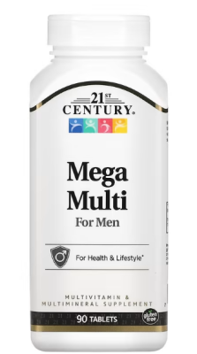 21st Century Mega Multi for Men (мультивитамины и мультиминералы для мужчин) 90 таблеток