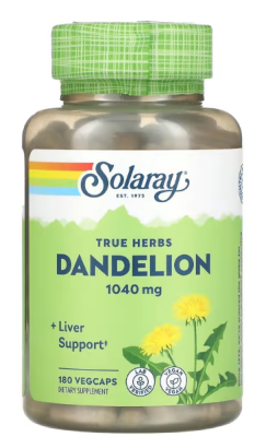 Solaray Dandelion Root (Корень Одуванчика) 520 мг 180 капсул