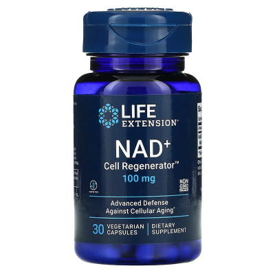 Life Extension NAD+ Cell Regenerator (регенератор НАД и клеток) 100 мг 30 вегетарианских капсул