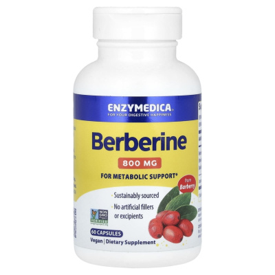 Enzymedica Berberine (Берберин) 800 мг (400 мг на капсулу) 60 капсул