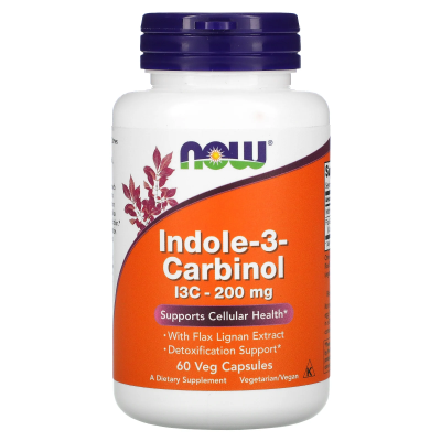 NOW Indole-3-Carbinol (Индол-3-карбинол) 200 мг 60 капсул