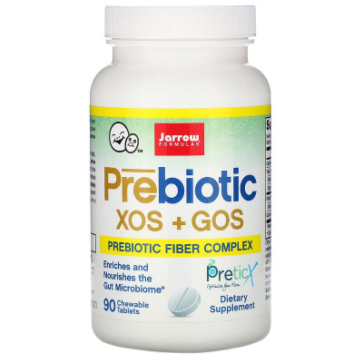 Jarrow Formulas Prebiotic XOS+GOS (Пребиотики Ксилоолигосахариды и галактоолигосахариды) 90 жевательных таблеток