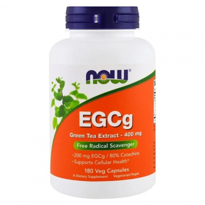 NOW EGCg Green Tea Extract (Экстракт зелёного чая) 400 мг 180 капсул