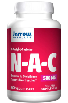 Jarrow NAC (N-ацетил-L-цистеин) 500 мг 60 вег капсул