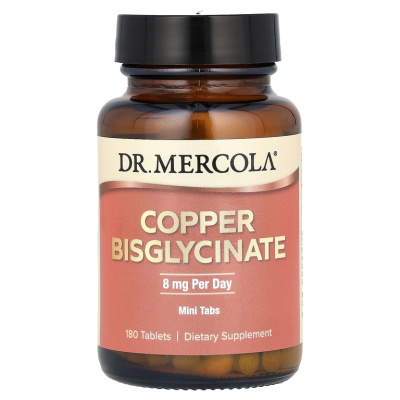 Dr. Mercola Copper Bisglycinate (бисглицинат меди) 180 таблеток