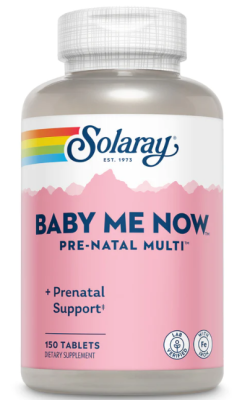 Solaray Baby Me Now Prenatal Multi-Vitamin Original Formula (Пренатальные поливитамины)150 таблеток