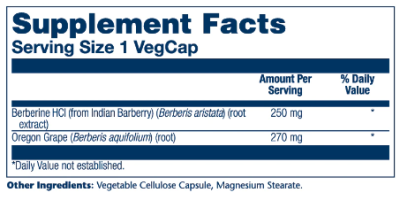 Solaray Guaranteed Potency Berberine Root Extract (Экстракт корня берберина) 250 мг 60 капсул