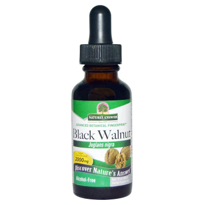 Nature's Answer Black Walnut (Безалкогольный экстракт черного ореха) 2000 мг 30 мл