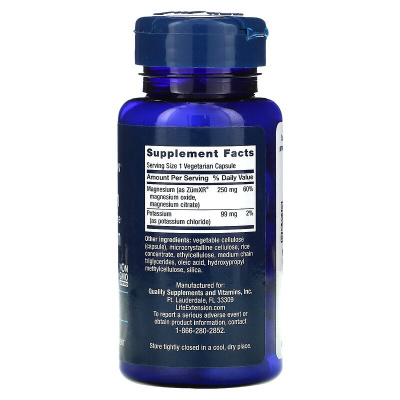 Life Extension Potassium with Extend-Release Magnesium (калий с магнием пролонгированного действия) 60 капсул