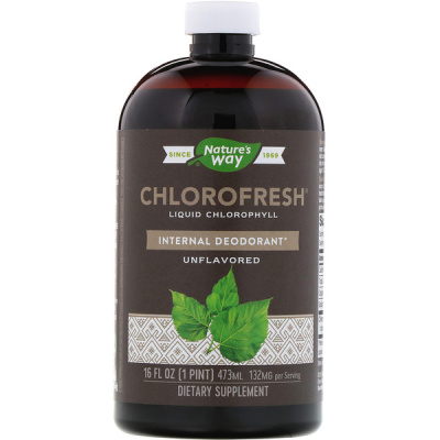 Nature's Way Chlorofresh Liquid Chlorophyll (жидкий хлорофилл неароматизированный) 473 мл