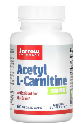 Jarrow Formulas Acetyl L-Carnitine (Ацетил-L-карнитин) 500 мг 60 растительных капсул