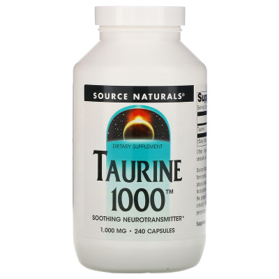 Source Naturals Taurine (Таурин) 1000 мг 240 капсул