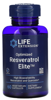 Life Extension Optimized Resveratrol Elite (Оптимизированный ресвератрол) 60 вег. капсул