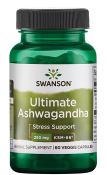 Swanson Ultimate Ashwagandha (Ашваганда KSM-66) 250 мг 60 вег капсул