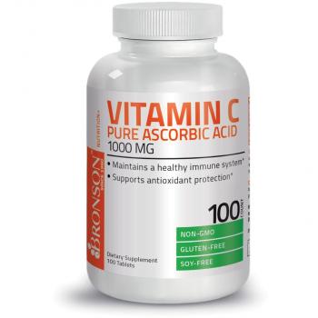 Bronson Vitamin C Ascorbic Acid (Витамин С) 100 таблеток
