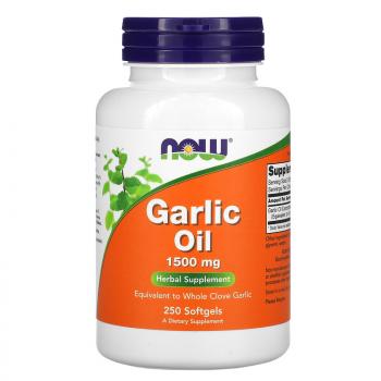Now Foods Garlic Oil (чесночное масло) 1500 мг 250 капсул