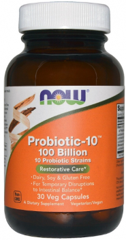 NOW Probiotic-10 100 млрд 30 капсул