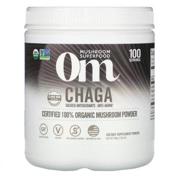 Om Mushrooms Chaga (чага сертифицированный 100% органический грибной порошок) 200 г