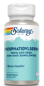 Solaray Sunflower Phosphatidylserine (Фосфатидилсерин из подсолнечника) 100 мг 30 гелевых капсул, срок годности 02/2024