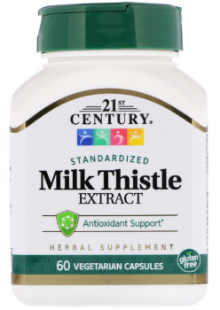 21st Century Milk thistle extract (Экстракт расторопши) 60 капсул