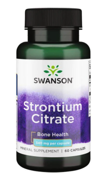 Swanson Strontium Citrate (Цитрат стронция) 340 мг 60 капсул