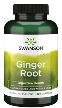 Swanson Ginger Root Standardized and Whole Herb (Корень имбиря стандартизированная и цельная трава) 120 капсул