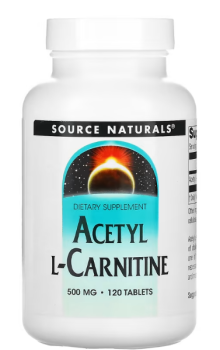 Source Naturals Acetyl L-Carnitine (Ацетил-L-карнитин) 500 мг 120 таблеток