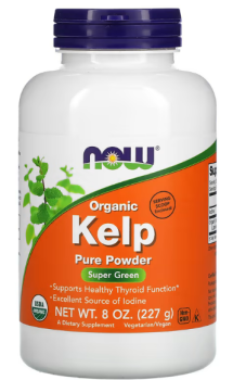 NOW Kelp Powder (Органические водоросли чистый порошок) 227 г, срок годности 06/2024