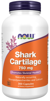 NOW Shark Cartilage (Акулий хрящ) 750 мг 300 капсул