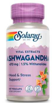 Solaray Ashwaganda Root Extract (Экстракт корня ашваганды) 470 мг 60 капсул